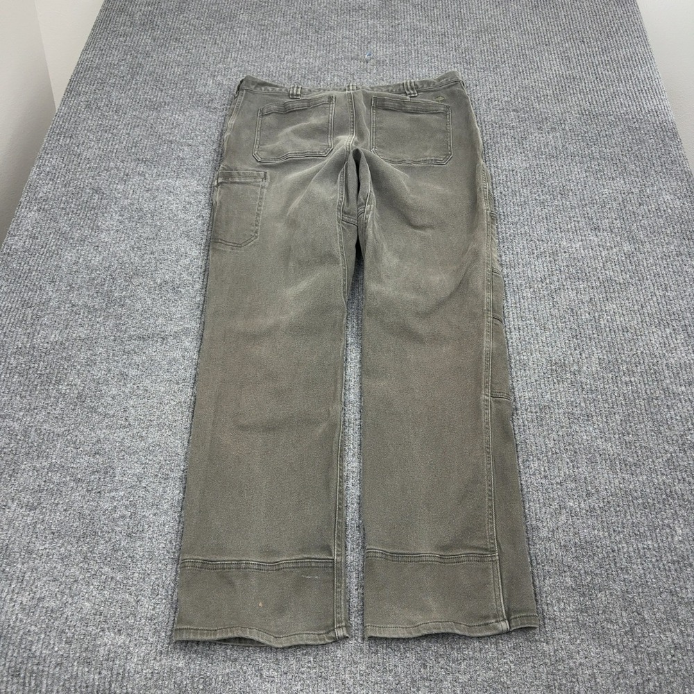 Arborwear Cedar Flex Pants Mens 38x32 Brown Cotton Spandex Double Knee Workwear - Picture 8 of 11